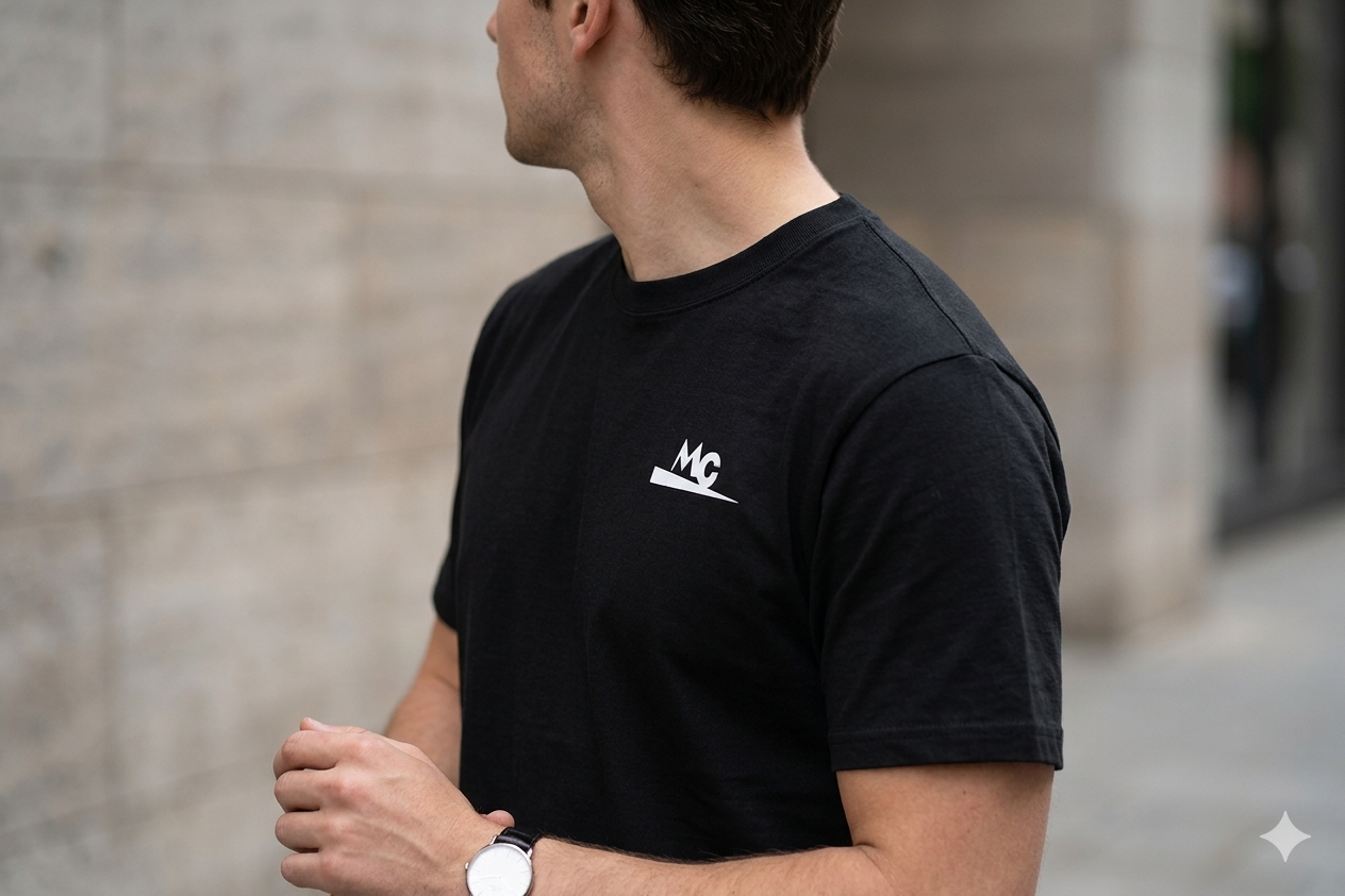T-shirt à manche courte MC Vêtements Noir