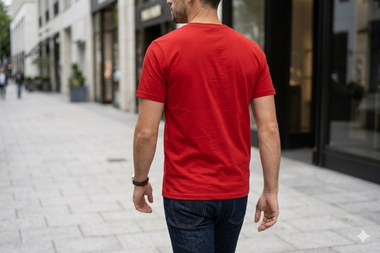 T-shirt à manches courte MC Vêtements Deep Red